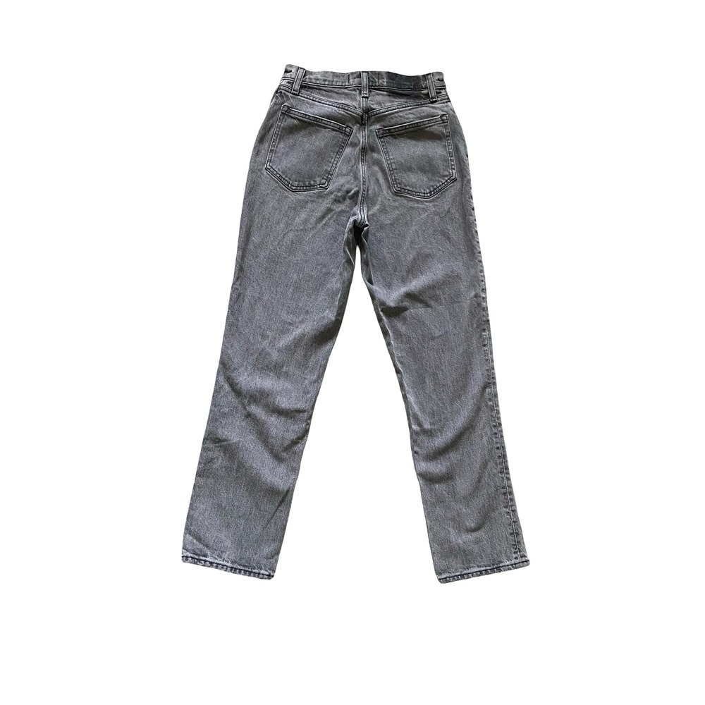 Abercrombie & Fitch The 90s Straight Ultra High Rise Curve Love Jeans Sz 26 Gray